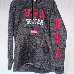 Gray USA Soccer Hoodie